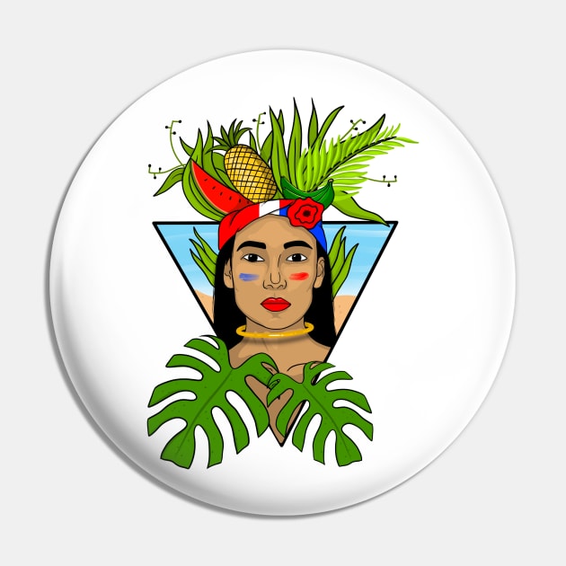 Woman Dominican Pin by Mentecz
