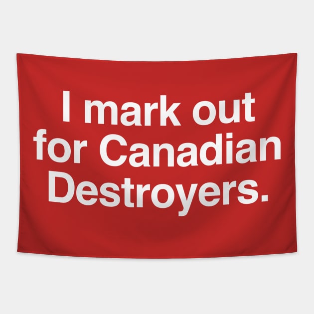 I mark out for Canadian destroyers Tapestry by C E Richards