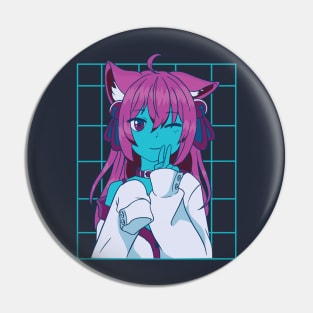 Anime Cat Girl Pin