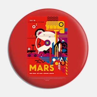 Mars NASA Artwork Pin