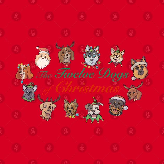 12 Dogs of Christmas by Artbysusant 