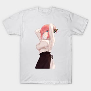 Miku Nakano, Quintessential Quintuplets, Anime Waifu, 5-toubun no Hanayome,  Nino Essential T-Shirt for Sale by boutique shop