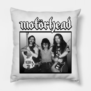 Motorhead White Black Pillow