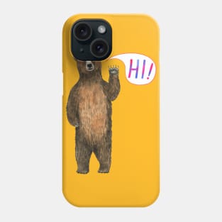 Non-threatening Grizzly Phone Case