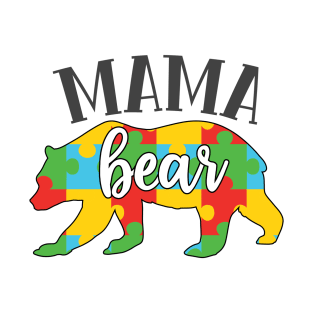 Mama Bear, Autism Awareness T-Shirt