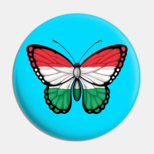 Hungarian Flag Butterfly Pin