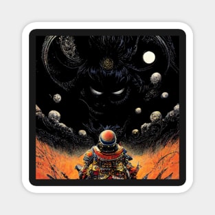 Tribal Astronaut with Nemesis - best selling Magnet