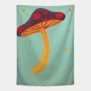 Psychedelic Colorful Mushroom Tapestry