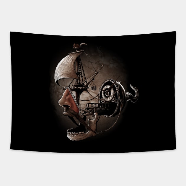 Destructured Pirate #2 Tapestry by Vinsse