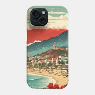 Puerto Vallarta Mexico Vintage Poster Tourism 2 Phone Case