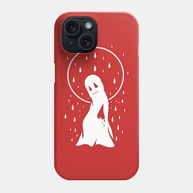 sad ghost in the rain Phone Case by somatosis