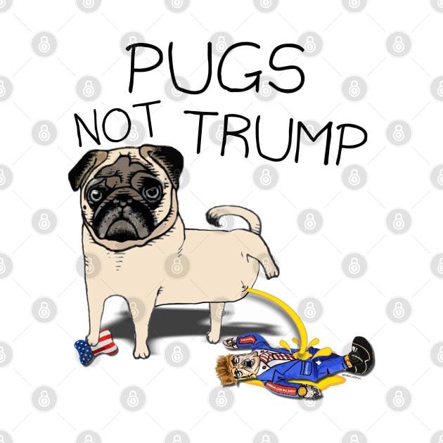 Pugs Not Trump by darklordpug