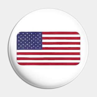 American Flag Paint Pin