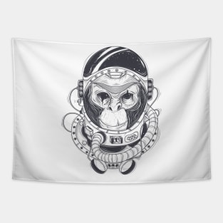 Astro Monkey Tapestry