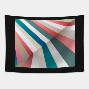 Abstract color stripes background Tapestry