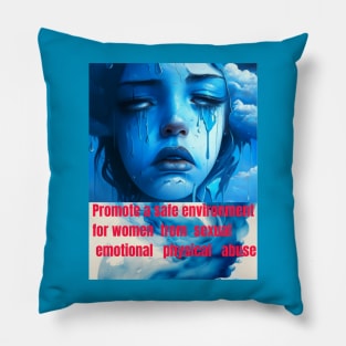 Empowering Women: Building a Violence-Free Society Pillow