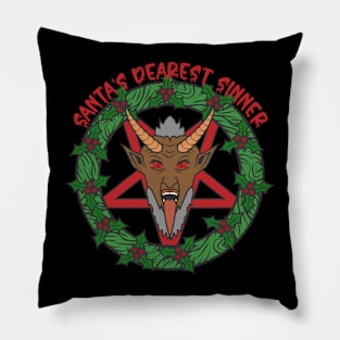 Santa's Dearest Sinner Pillow