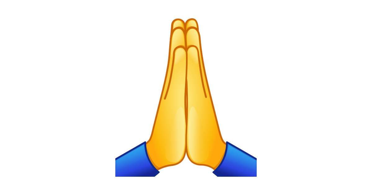Folded hands emoji Emoji TShirt TeePublic