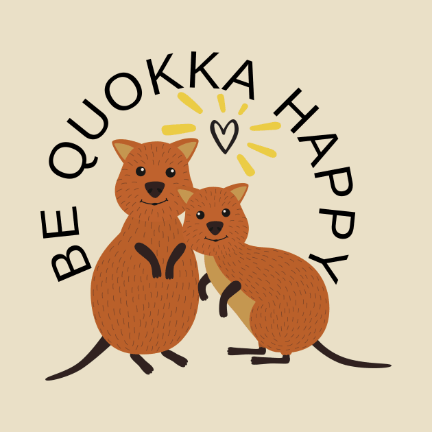 Be quokka happy by AllPrintsAndArt