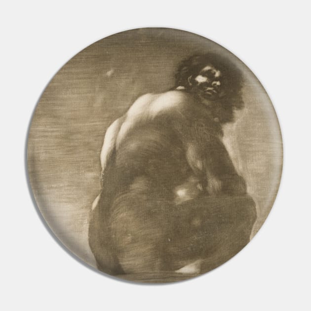 Seated Giant by Francisco Goya Pin by Classic Art Stall