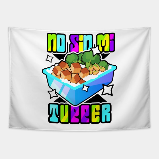 Veggie Gym Tupper Tapestry by clarabmtnez