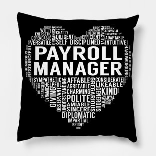 Payroll Manager Heart Pillow
