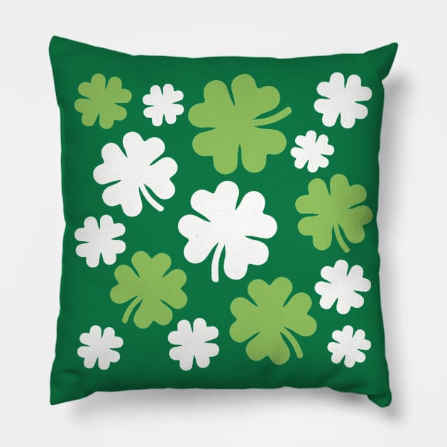 Shamrocks Pillow by Designzz