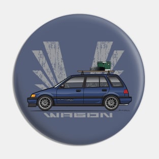 Blue Wagon Pin