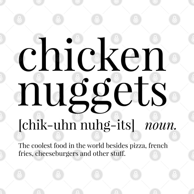 Chicken Nuggets Definition by definingprints