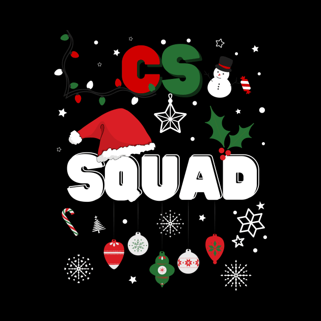 CS Squad Festive Christmas Customer Services Office Cute by AimArtStudio