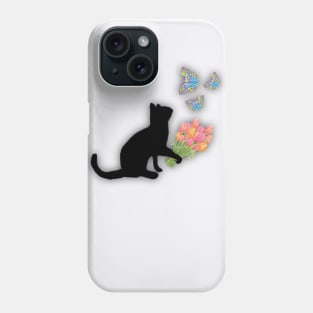 PEACE LOVING CAT Phone Case