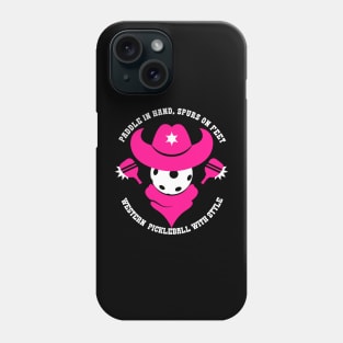 Pink Pickleball Frontier: A Sheriff's Tale Phone Case