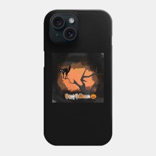 Hallowen cat Phone Case