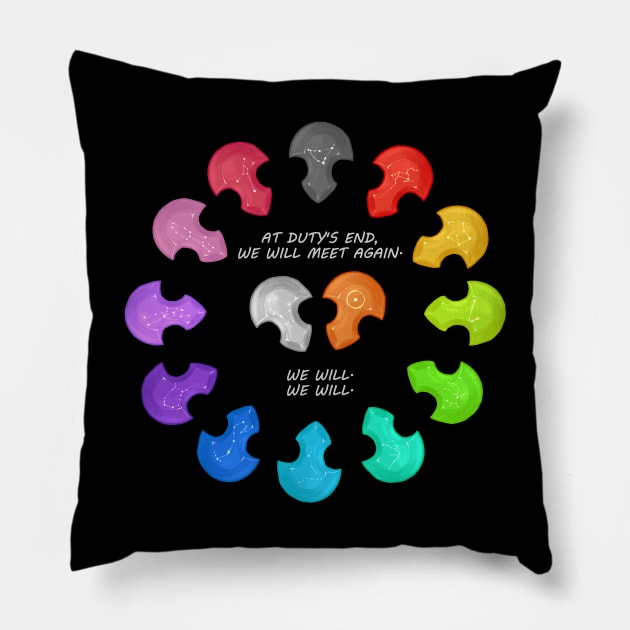 At Duty's End Pillow by Carrion Beast