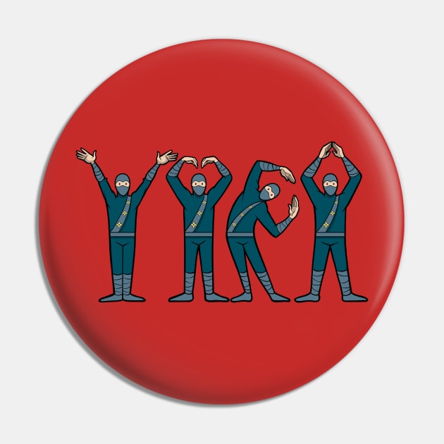 YMCA Ninjas - Colour Pin by urban_ninja