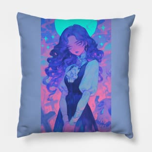 Pastel Goth Witchy Art Pillow