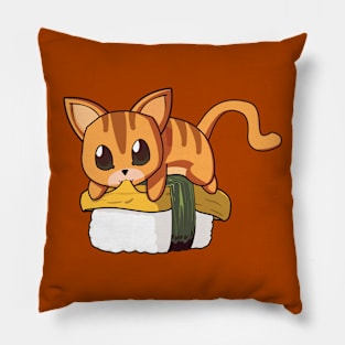 Orange Cat tamago Sushi Pillow