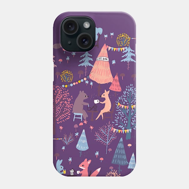 Pastel caffe Phone Case by Petit Faon Prints