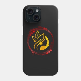 Beautiful Girl golden and Dark Red Premium Look Phone Case