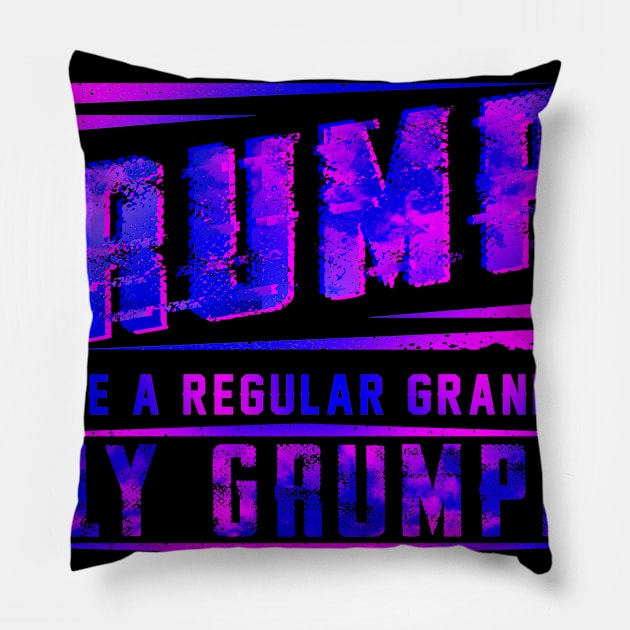 Grumpa Like A Regular Grandpa Only Grumpier Costume Gift Pillow by Ohooha