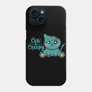 Cute & Creepy Zombie Cat! Phone Case