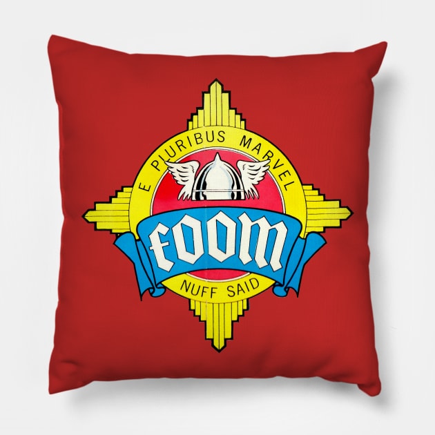 FOOM Crest Pillow by Pop Fan Shop