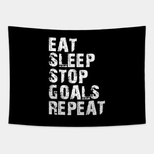 Goalkeeper - Eat Sleep Stop Goals Repeat Tapestry