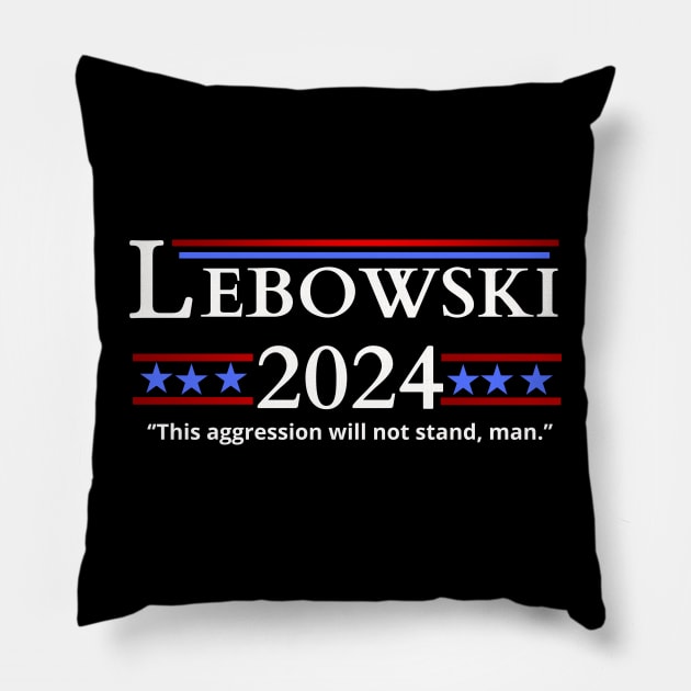 Lebowski Campaign 2024 Pillow by abahanom