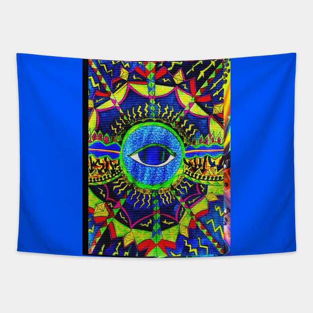 Old Electric Eye Tapestry by ArtTrap9000