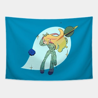 Spacesuit Girl Tapestry