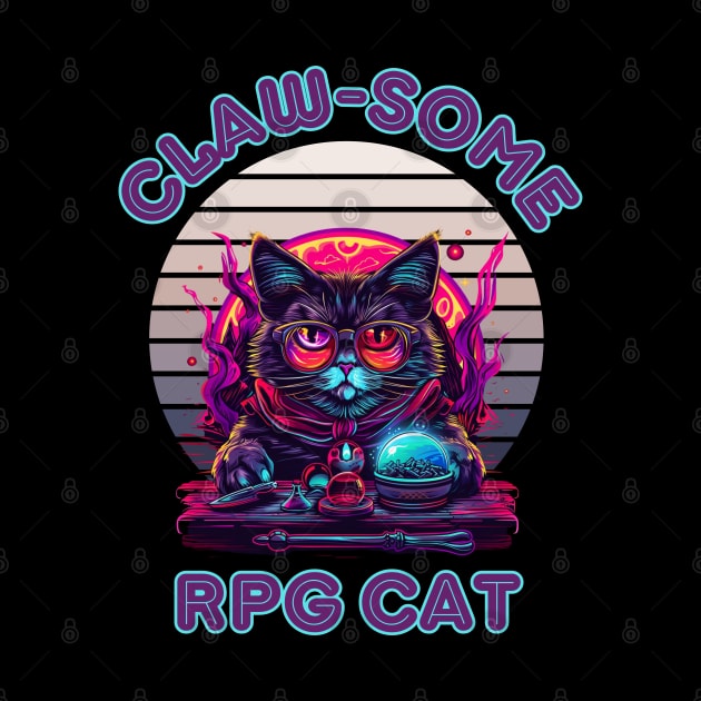 Dungeon Meowster - Cute Cat Dungeonmaster RPG Game Shirt Design by zax454