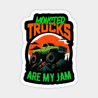 Monster Truck are my Jam Funny Magnet