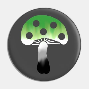 Aro Pride Mushroom Pin