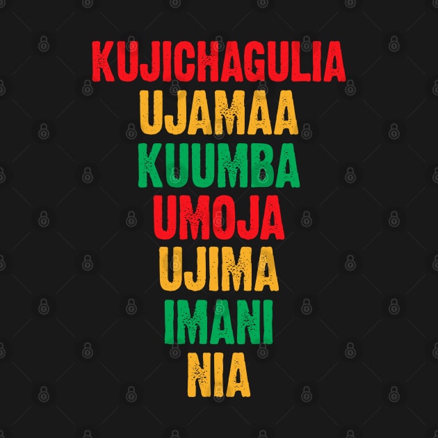 The Seven Principles of Kwanzaa by UrbanLifeApparel